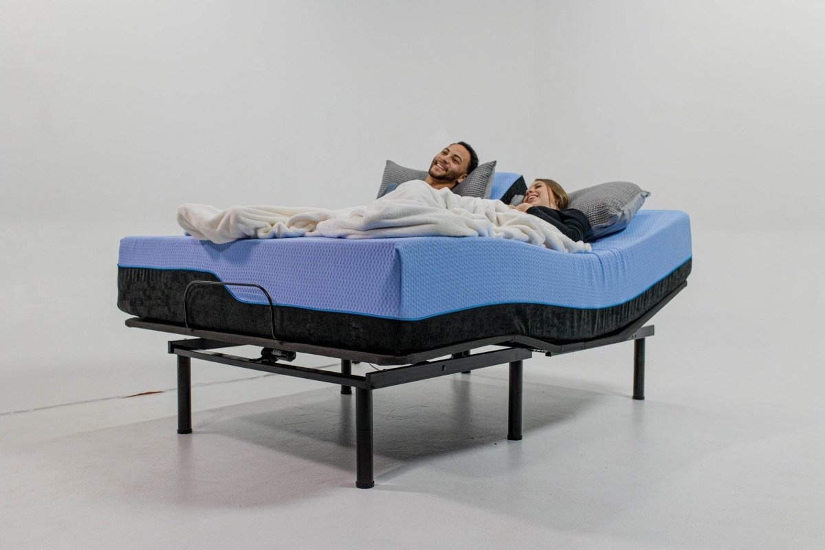 Soft 12 - Inch Flex Top Latex Foam Hybrid King Mattress Bundle - Restanew - Omega Lifestyles