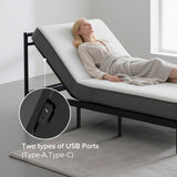 Split King Adjustable Bed Frame With Massage USB Ports - Restanew - Omega Lifestyles