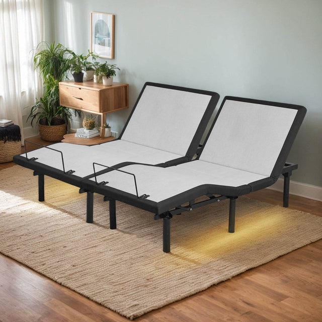 Split King Adjustable Bed Frame With Massage USB Ports - Restanew - Omega Lifestyles