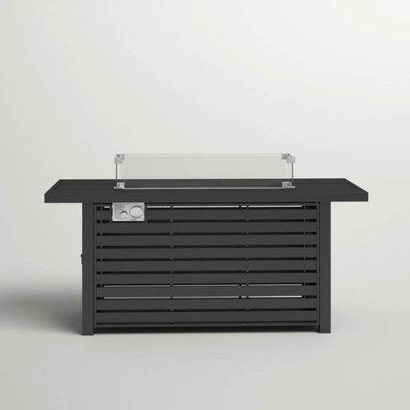 Steel Propane Outdoor Fire Pit Table With Lid - Restanew - Omega Lifestyles