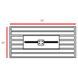 Steel Propane Outdoor Fire Pit Table With Lid - Restanew - Omega Lifestyles
