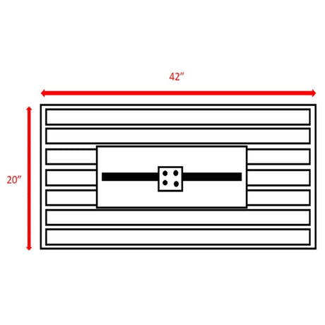 Steel Rectangular Propane Fire Pit Table With Lid - Restanew - Omega Lifestyles