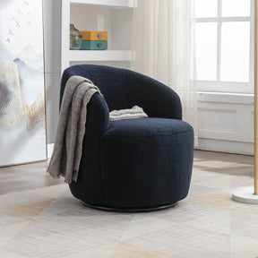 Teddy Fabric Upholstered Swivel Accent Armchair - Omega Lifestyles