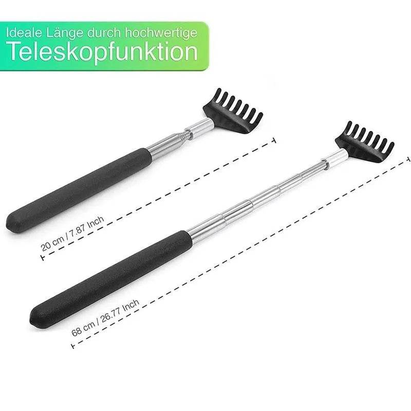 Telescopic Stainless Steel Extendable Back Scratcher Tool - Omega Lifestyles