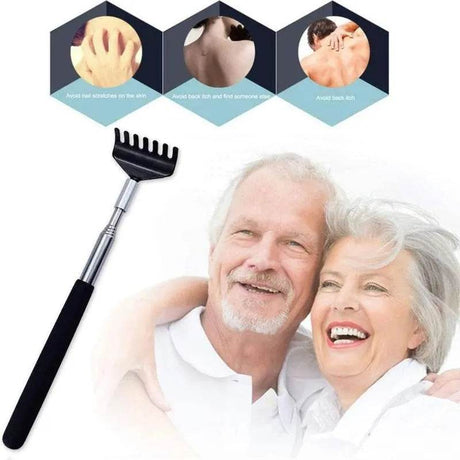 Telescopic Stainless Steel Extendable Back Scratcher Tool - Omega Lifestyles