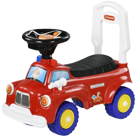 Toddler Fire Truck Ride - On Toy With Music Horn - Restanew - Omega Lifestyles