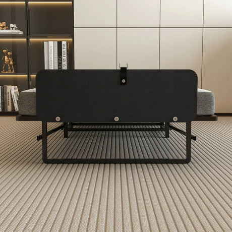 Twin Folding Metal Bed Frame With High Density Foam Mattress - Omega Lifestyles