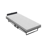 Twin Folding Metal Bed Frame With High Density Foam Mattress - Omega Lifestyles