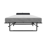 Twin Folding Metal Bed Frame With High Density Foam Mattress - Omega Lifestyles