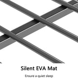 Twin Over Full Metal Bunk Bed With Ladder and Guardrails - Restanew - Omega Lifestyles