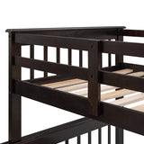 Twin - Over - Full Solid Wood Stairway Storage Bunk Bed - Restanew - Omega Lifestyles