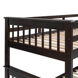 Twin - Over - Full Solid Wood Stairway Storage Bunk Bed - Restanew - Omega Lifestyles