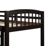 Twin - Over - Twin Solid Wood Espresso Bunk Bed With Trundle - Restanew - Omega Lifestyles