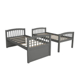 Twin - Over - Twin Solid Wood Trundle Bunk Bed With Drawers - Restanew - Omega Lifestyles