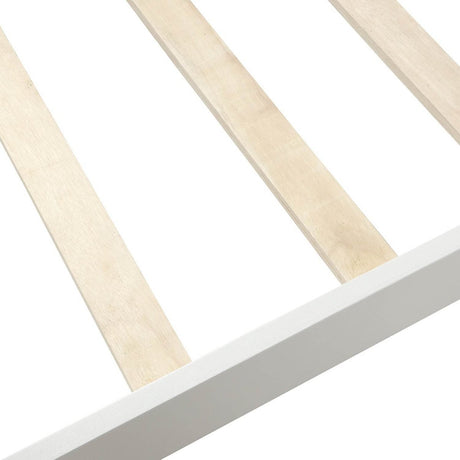 Twin Solid Wood Minimalist Platform Bed Frame With Headboard - Restanew - Omega Lifestyles