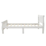 Twin Solid Wood Minimalist Platform Bed Frame With Headboard - Restanew - Omega Lifestyles