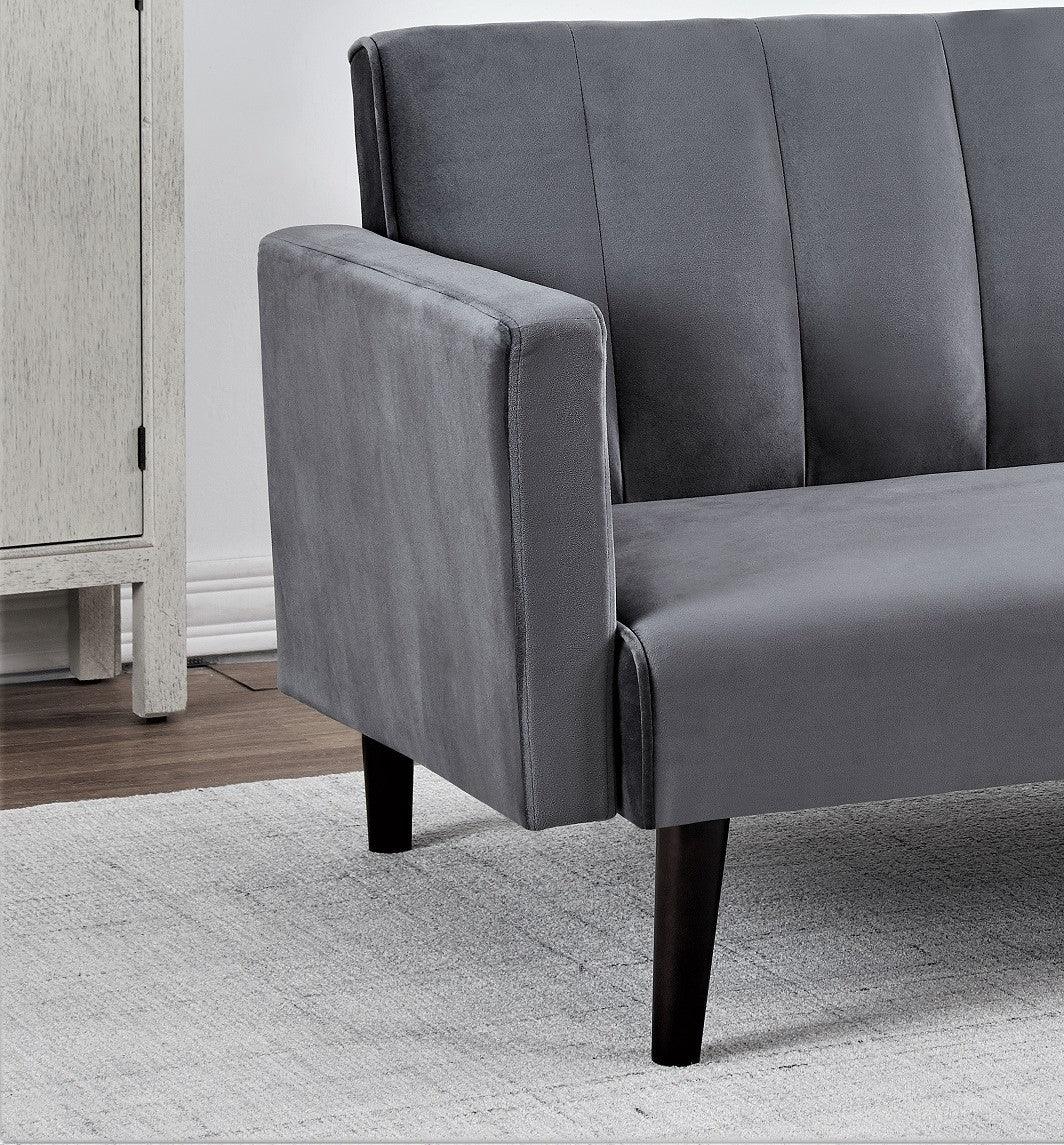 Velvet Convertible Futon Sofa Bed With Twin Sleeper - Omega Lifestyles