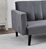 Velvet Convertible Futon Sofa Bed With Twin Sleeper - Omega Lifestyles