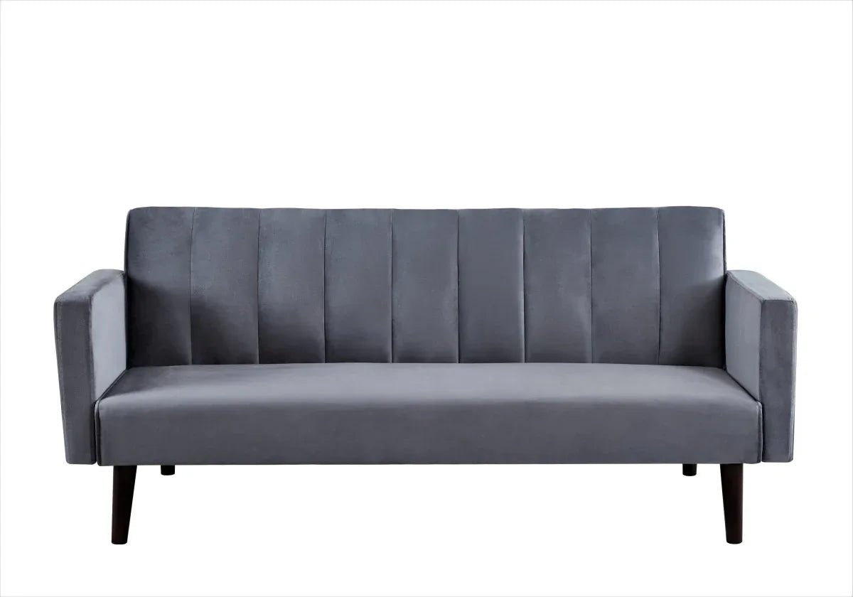 Velvet Convertible Futon Sofa Bed With Twin Sleeper - Omega Lifestyles