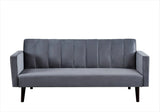 Velvet Convertible Futon Sofa Bed With Twin Sleeper - Omega Lifestyles