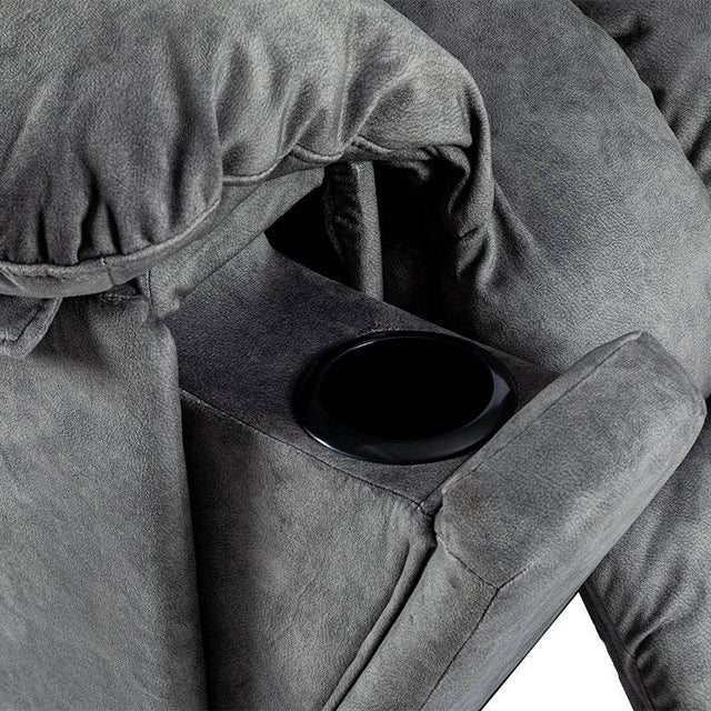 Velvet Manual Recliner Chair With Massage Heating - Omega Lifestyles