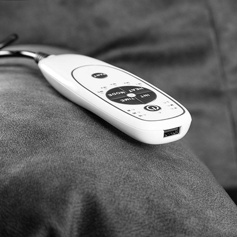 Velvet Manual Recliner Chair With Massage Heating - Restanew - Omega Lifestyles