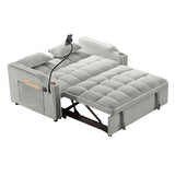 Versatile Convertible Velvet Sleeper Sofa Bed Recliner - Restanew - Omega Lifestyles