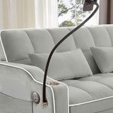 Versatile Convertible Velvet Sleeper Sofa Bed Recliner - Restanew - Omega Lifestyles