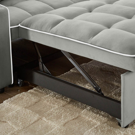 Versatile Convertible Velvet Sleeper Sofa Bed Recliner - Restanew - Omega Lifestyles