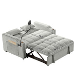 Versatile Convertible Velvet Sleeper Sofa Bed Recliner - Restanew - Omega Lifestyles