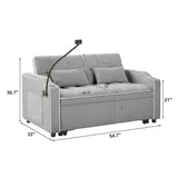 Versatile Convertible Velvet Sleeper Sofa Bed Recliner - Restanew - Omega Lifestyles