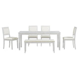 Vintage Extendable Rustic Farmhouse Dining Table Set - Omega Lifestyles