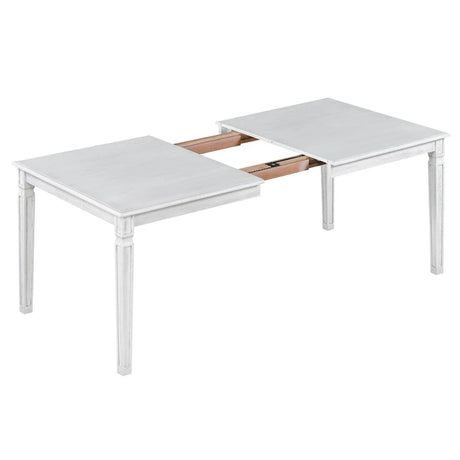 Vintage Extendable Rustic Farmhouse Dining Table Set - Omega Lifestyles