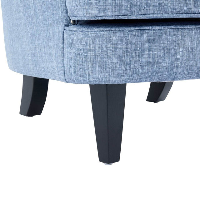 Vintage-Inspired Tufted Nailhead Trim Accent Chair - Omega Lifestyles