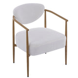 White Teddy Velvet Dining Room Chair With Foam Seat - Omega Lifestyles