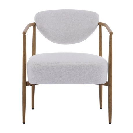 White Teddy Velvet Dining Room Chair With Foam Seat - Omega Lifestyles