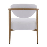 White Teddy Velvet Dining Room Chair With Foam Seat - Omega Lifestyles
