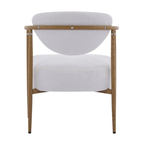 White Teddy Velvet Dining Room Chair With Foam Seat - Omega Lifestyles