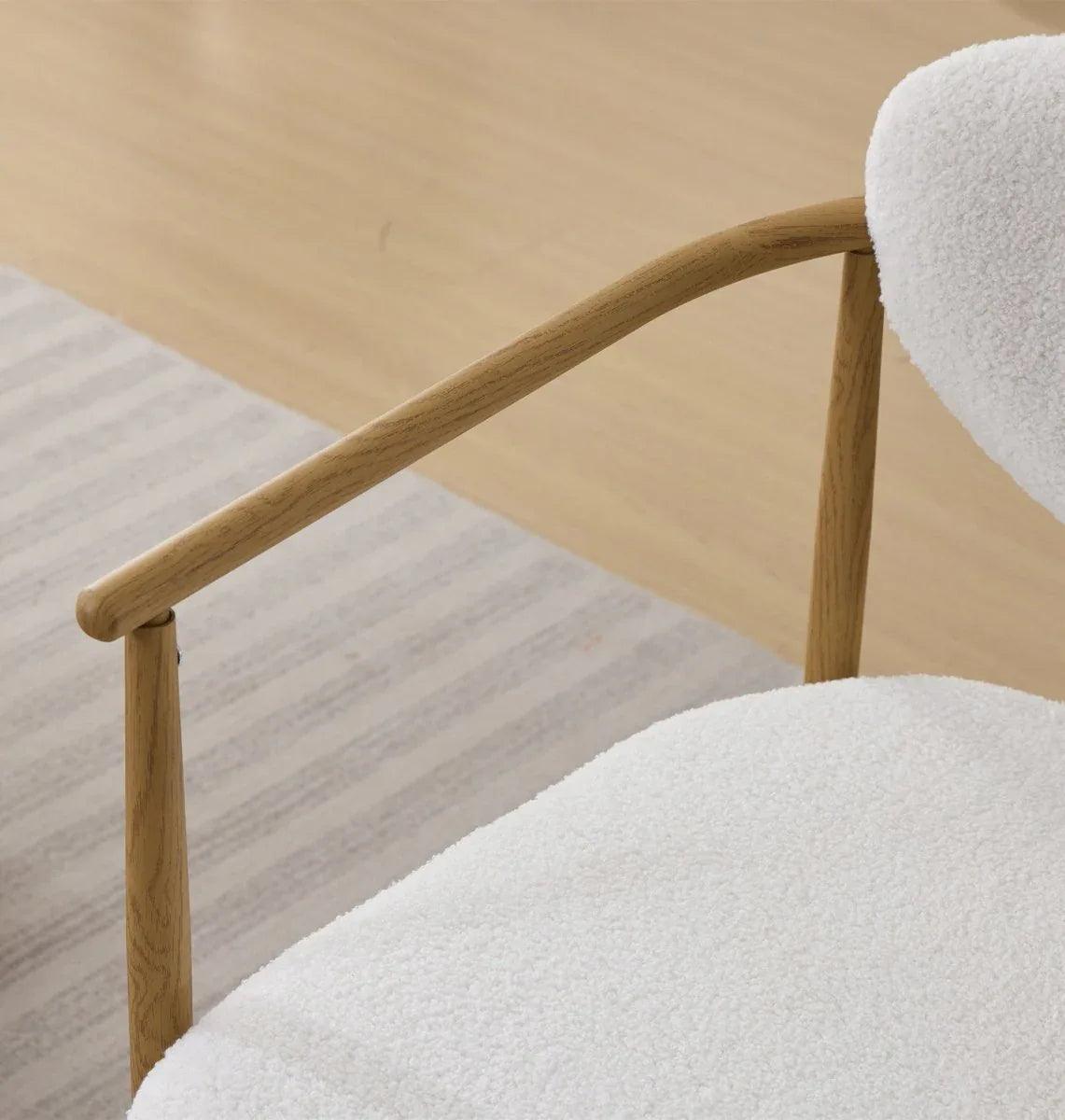 White Teddy Velvet Dining Room Chair With Foam Seat - Omega Lifestyles