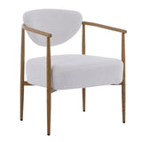 White Teddy Velvet Dining Room Chair With Foam Seat - Omega Lifestyles