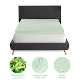 3-Inch Soft Green Tea Infused Memory Foam California King Mattress Topper - Omega Lifestyles