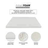 California King 3-Inch AdaptiFoam Memory Foam Mattress Topper - Omega Lifestyles