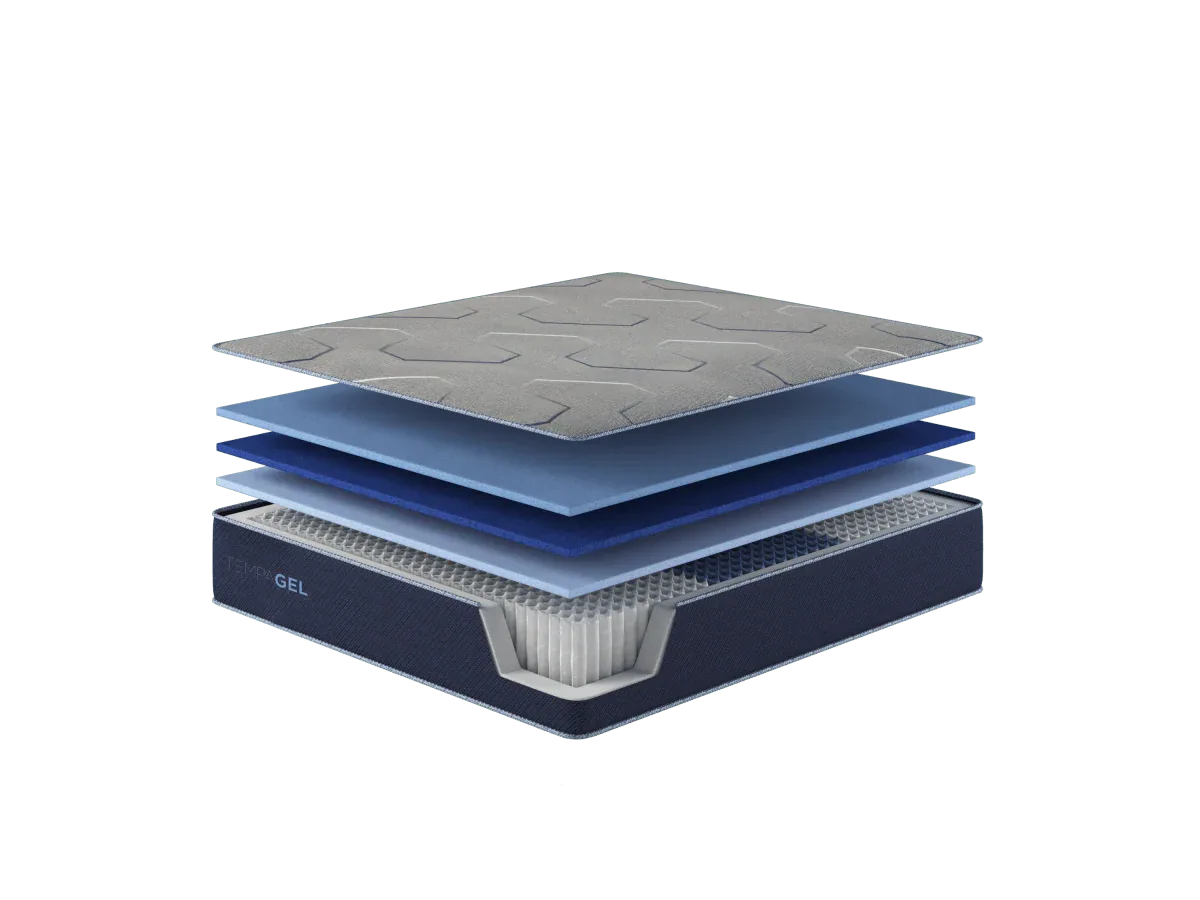 Firm 12-Inch TempaGel Cooling Memory Foam Full Mattress - Omega Lifestyles