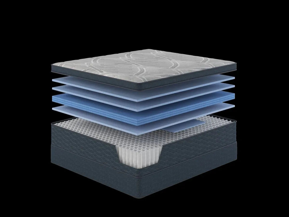 Medium 14-Inch ComfortCare Hybrid Cooling Foam King Mattress - Omega Lifestyles