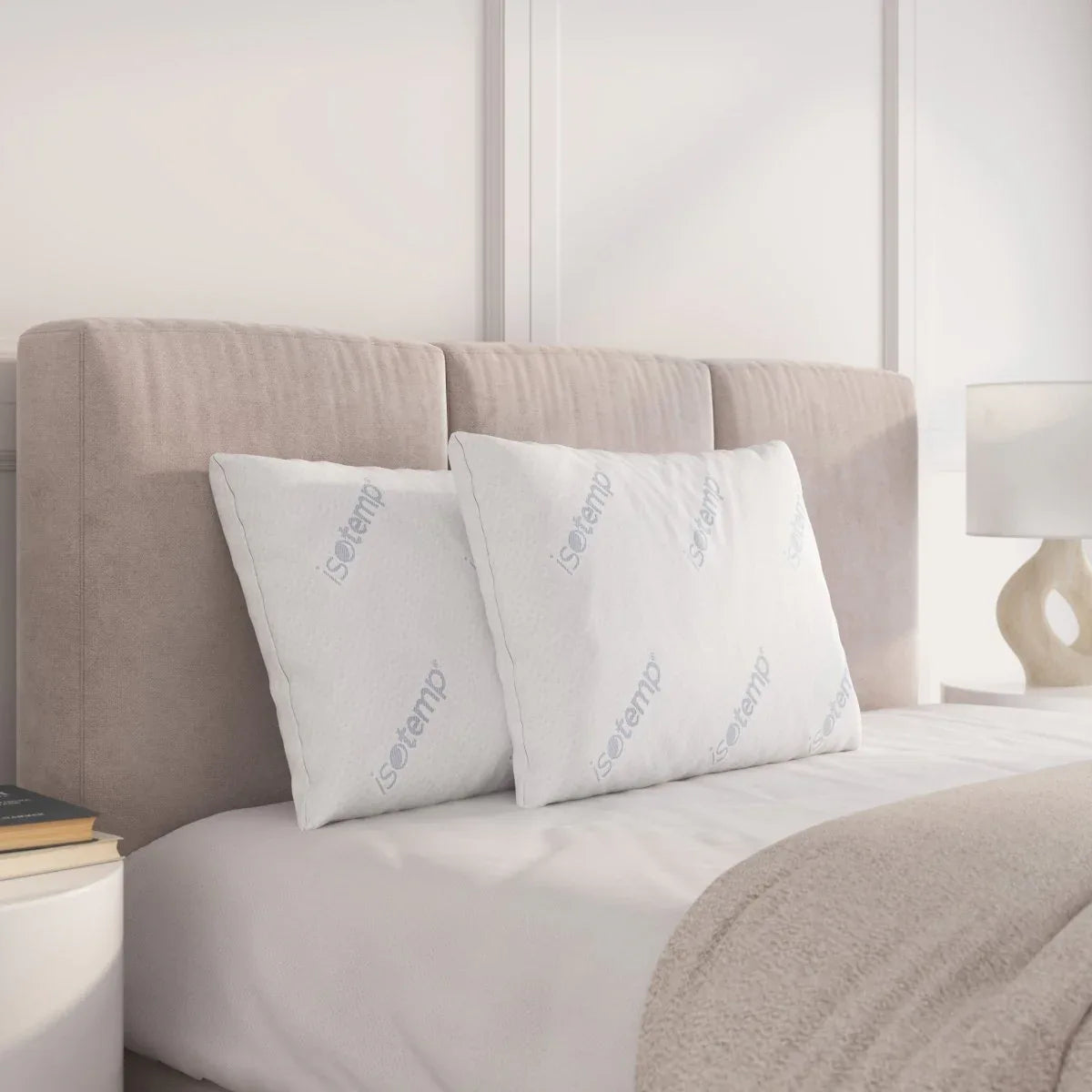 Set Of 2 Cooling Soft ISOTEMP Technology Pillows - Omega Lifestyles