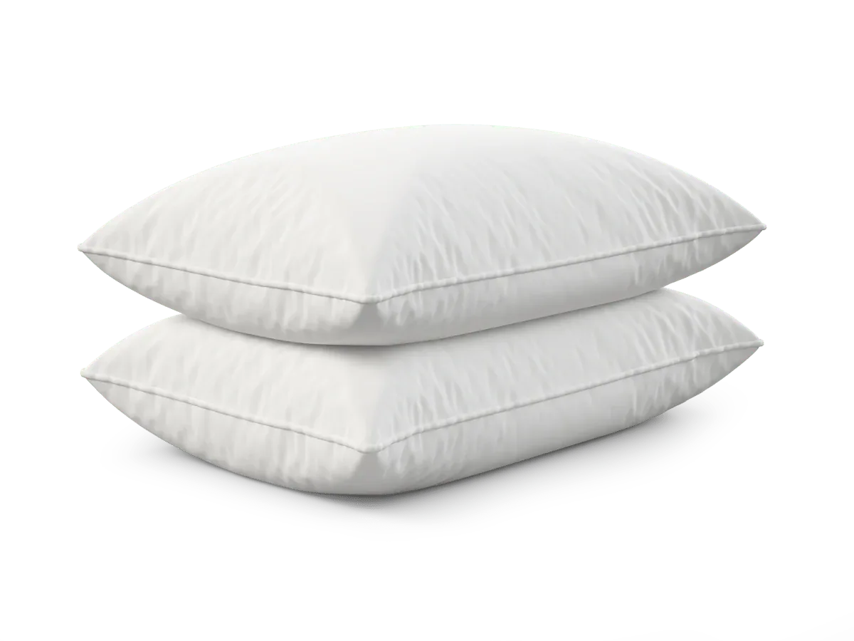 Set Of 2 Plush Extra Lofty Microfiber Bed Pillows - Omega Lifestyles