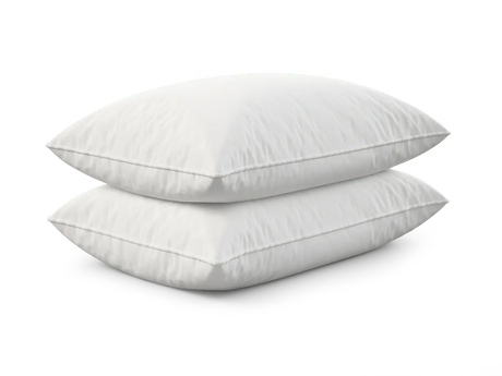 Set Of 2 Plush Extra Lofty Microfiber Bed Pillows - Omega Lifestyles