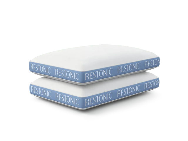 Set Of 2 TempAdvantage Cooling Microfiber Bed Pillows - Omega Lifestyles