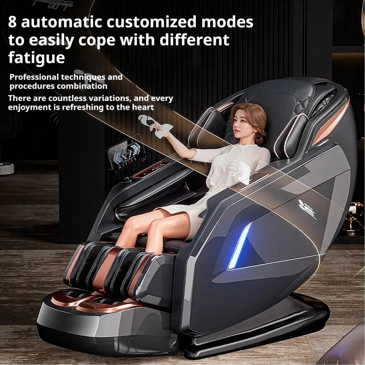 Rinsho TitanWave 4D Zero Gravity SL Track Massage Chair - Omega Lifestyles