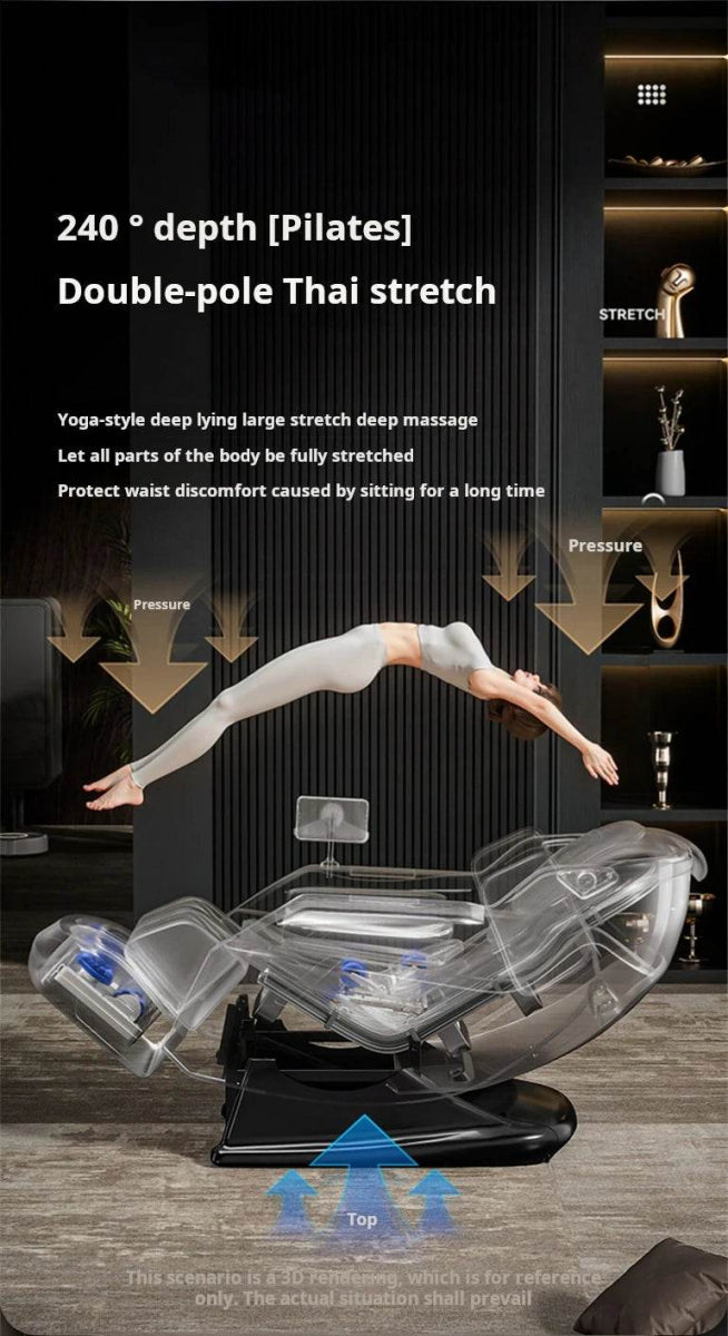 Rinsho TitanWave 4D Zero Gravity SL Track Massage Chair - Omega Lifestyles